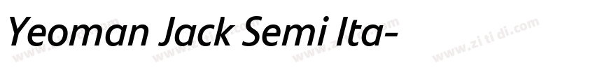 Yeoman Jack Semi Ita字体转换